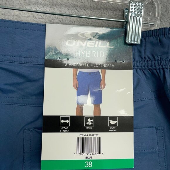 NEW ONeill Men's 38 Hybrid Standard Fit Shorts Blue 2-Way Stretch Lightweight - Picture 4 of 7